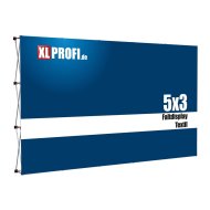 Textilfaltdisplay Proline 5x3 Felder gerade inkl. Druck