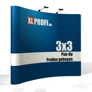 Pop-Up Display Proline gebogen 3x3 Felder Grundsystem