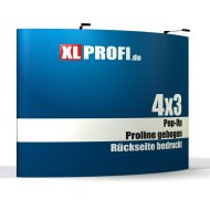 Pop-Up Display Proline gebogen 4x3 Felder inkl. R&uuml;ckseite bedruckt